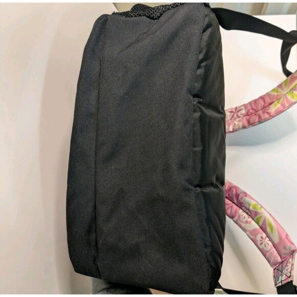 L.L. Bean Deluxe Backpack Kids Hawaiian Pink Floral Print Tropical Vintage Rare! - Picture 8 of 9